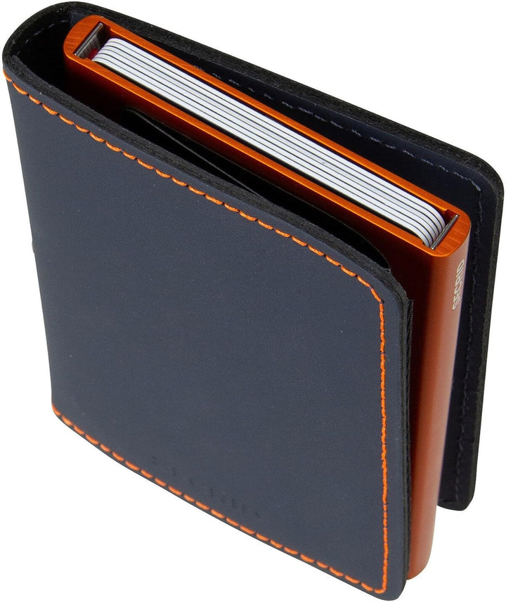 Secrid Slimwallet Nightblue & Orange Einheitsgrösse Unisex Erwachsene, Nachtblau & Orange, Talla úni