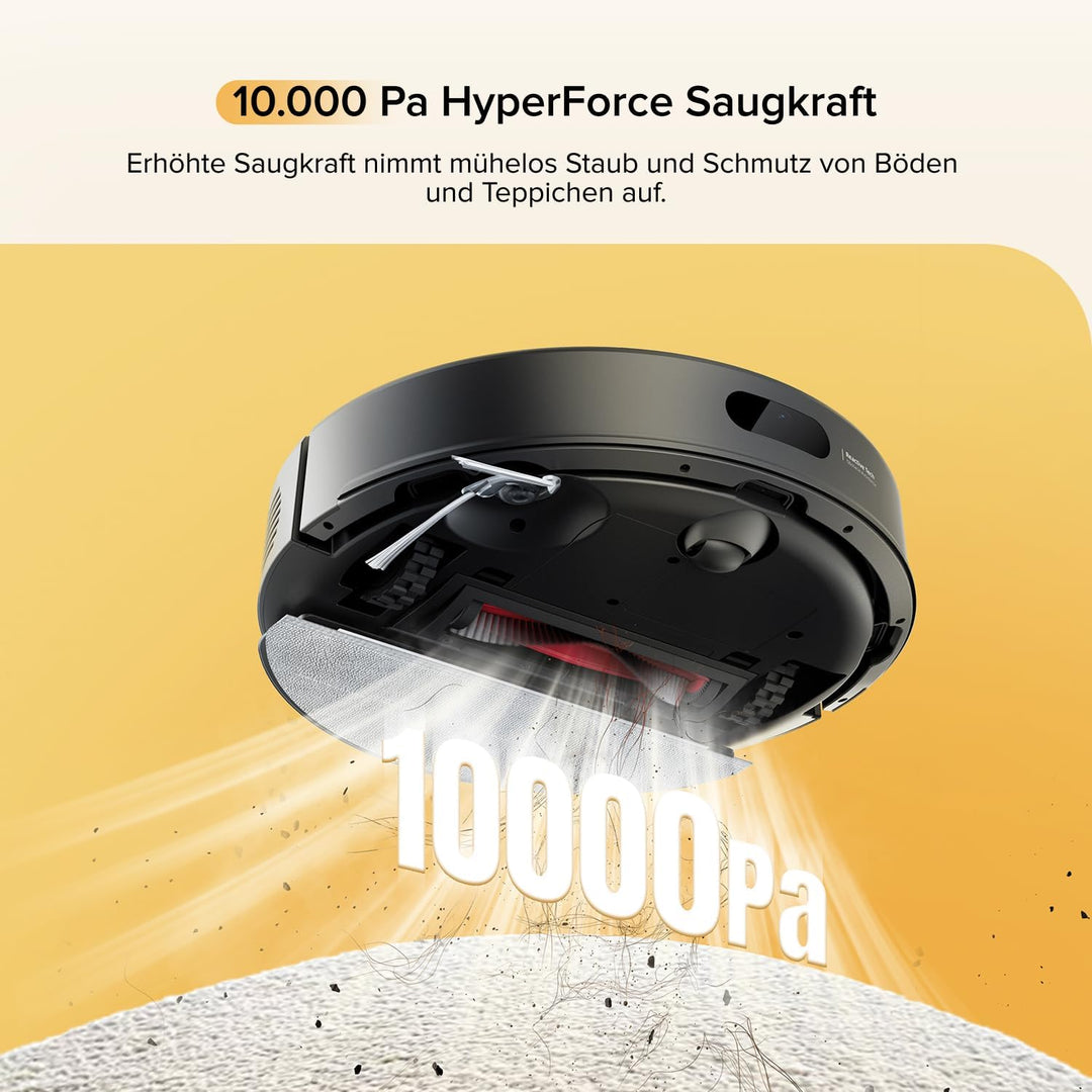 roborock Q7 M5-Set Saugroboter mit Wischfunktion, 10.000Pa Saugkraft, Dual Anti-Tangle-System, 150Mi