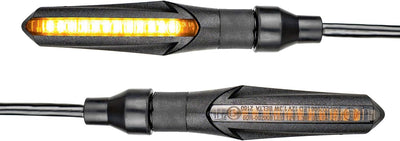 Simda Pro E Mark LED Motorrad Blinker Lauflicht Miniblinker Universal Sequentiell Laufeffekt Quad AT