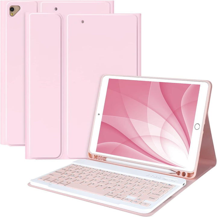 MMK Tastatur Hülle für iPad 10.2 Zoll (9/8/7 Generation 2021/2020/2019), für iPad Air 3rd 2019 und P