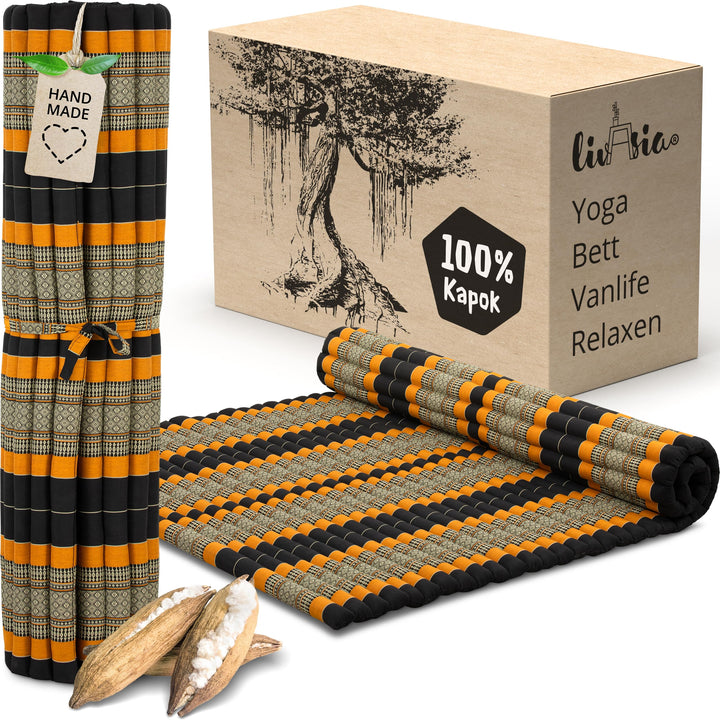 livasia Rollmatte XXL breit Doppelbett - 200x145x4,5cm - Gästebett Gästematratze 2 Personen mit Must
