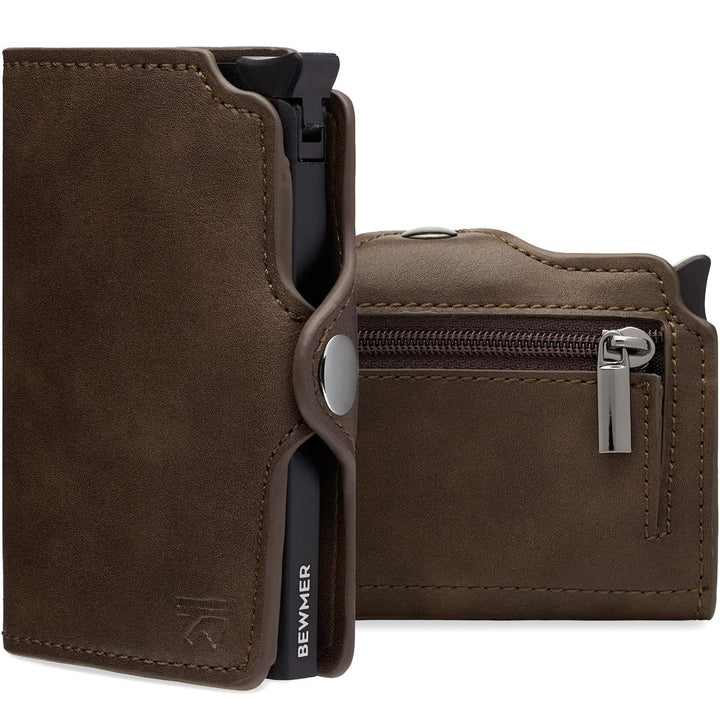 BEWMER 1 Geschütztes Kartenetui | Slim Wallet für Männer und Frauen | Kartenhalter mit RFID-Schutz u