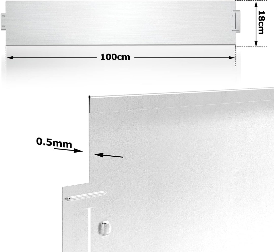Vigevee Rasenkante verzinkt Metall, 5m 10m 15m 20m 25m 30m 35m 40m 45m 50m 100x15cm oder 100x18cm Be