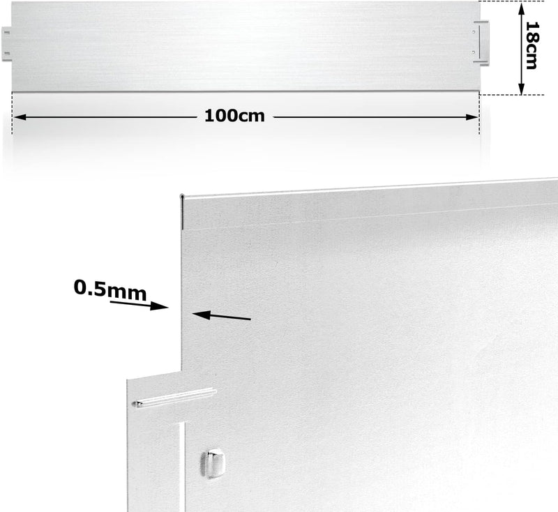 Vigevee Rasenkante verzinkt Metall, 5m 10m 15m 20m 25m 30m 35m 40m 45m 50m 100x15cm oder 100x18cm Be