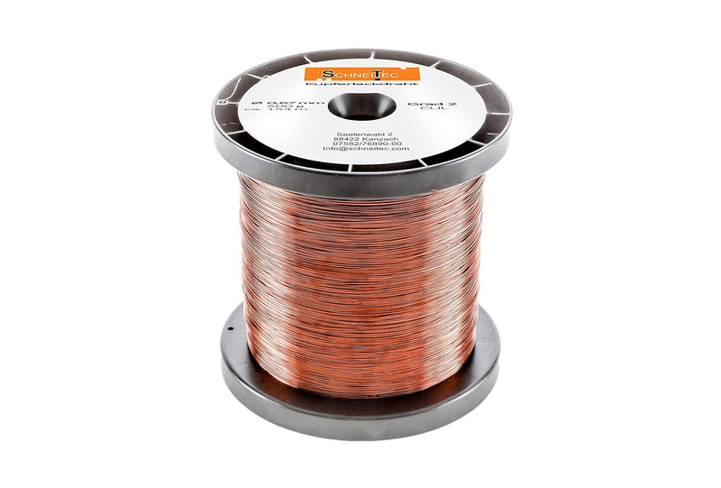 Kupferlackdraht W210 Ø 0,67 mm 500 g CU Lackdraht Grad 2 CUL Kupferdraht Gewicht 500 Gramm Durchmess