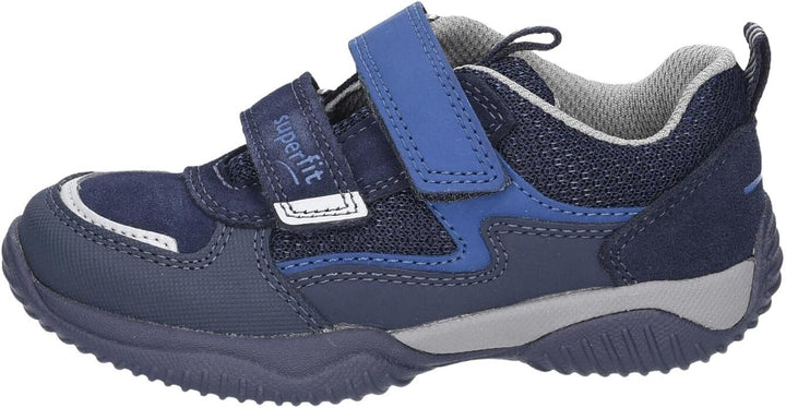 Superfit Mädchen Storm Sneaker 25 EU Blau Hellgrau 8010, 25 EU Blau Hellgrau 8010