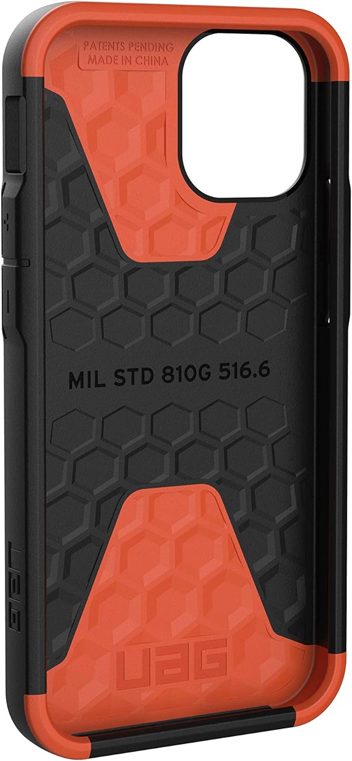 Urban Armor Gear Civilian Hülle Apple iPhone 12 Mini (5,4'' Zoll) Schutzhülle (Wireless Charging kom