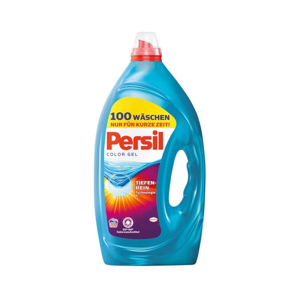 Persil Color Gel, Flüssigwaschmittel, 360° Reinheit & Pflege, 1er Pack (1 x 100 Waschladungen) 5 l (