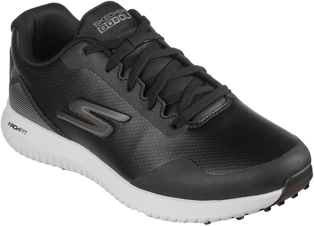 Skechers Herren Max Fairway 3 Arch Fit Spikeless Golfschuh Sneaker 45 EU Schwarz Weiss, 45 EU Schwar