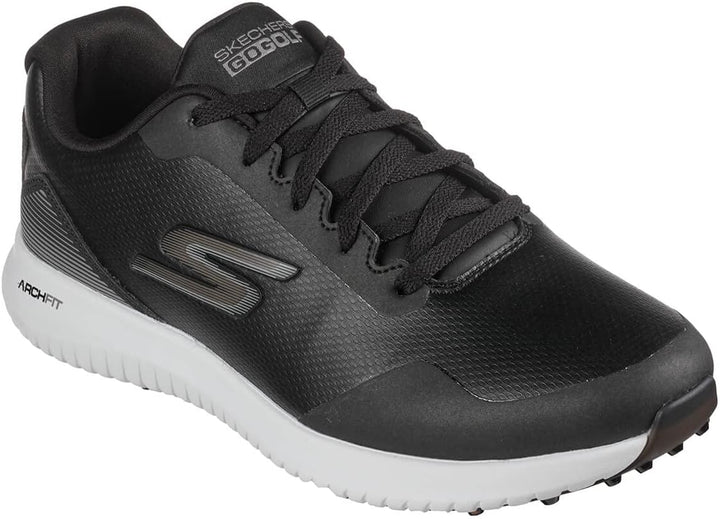 Skechers Herren Max Fairway 3 Arch Fit Spikeless Golfschuh Sneaker 45 EU Schwarz Weiss, 45 EU Schwar