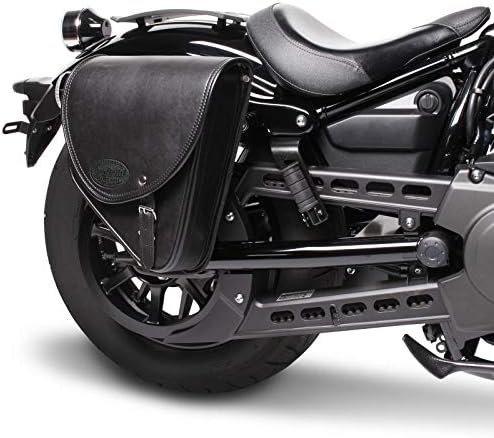 Craftride Satteltasche Indiana 10L für Triumph Bonneville Bobber schwarz rechts