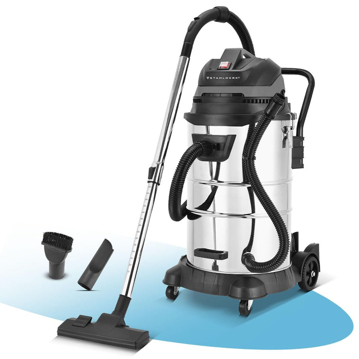 STAHLWERK Nass- und Trockensauger VCL-1400 ST – 1400 W Industriesauger mit 60 L Metallbehälter, Blas