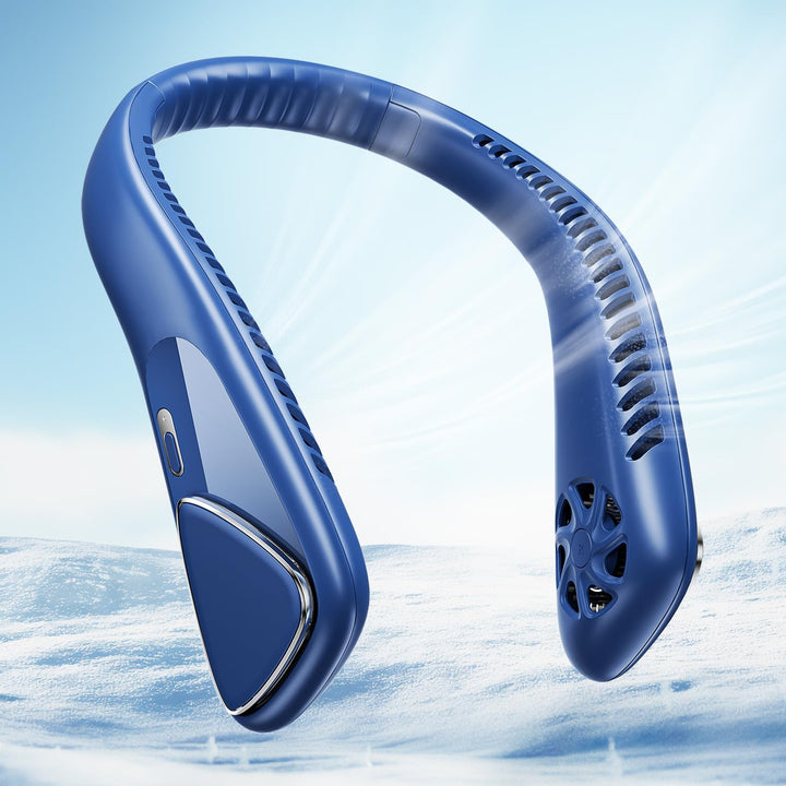 Jialexin Tragbarer Nackenventilator, Hals Ventilator Wiederaufladbar mit 6000mah, Persönlicher Venti