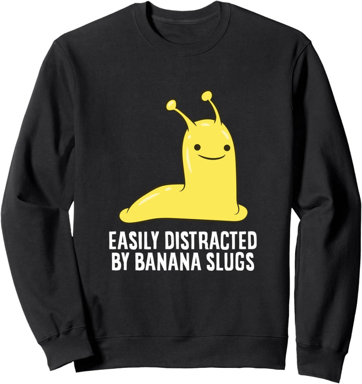 Lustiges Bananen-Schnecken-Geschenk, leicht von Bananenschnecke abgelenkt Sweatshirt