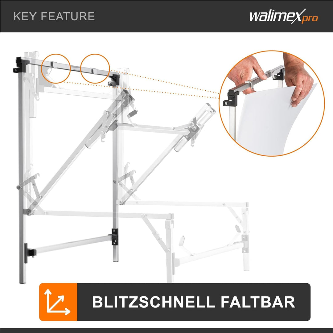 Walimex Pro Aufnahmetisch Tavola (Aufnahmehöhe 28 cm) 28 cm Aufnahmehöhe Single