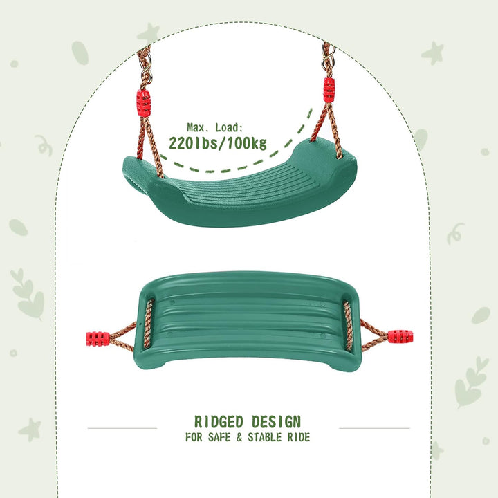 REDCAMP Schaukelgarnitur, Kinderschaukel Outdoor Indoor und Trapeze Schaukel mit Gymnastics Rings, W