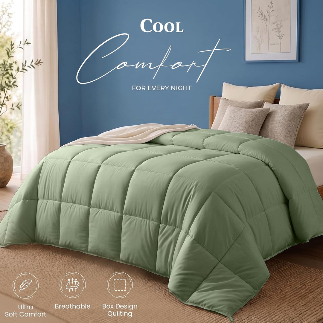 Utopia Bedding Bettdecke 220 x 240 cm, leichte Bettdecke mit Polyesterfüllung für 4 Jahreszeiten, Mi