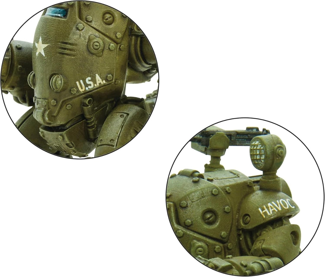Warlord Games M5A2 Coyote Light Walker – United States Miniatur für Konflikt 47, sehr detaillierte 2