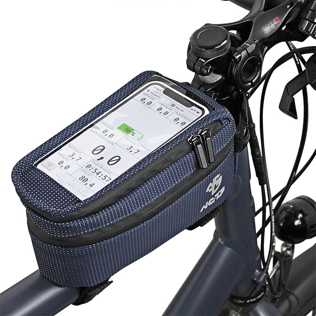 NC-17 Connect Universal XL Oberrohrtasche DOT / Fahrrad-, Smartphonetasche mit Klettverschluss, Stau