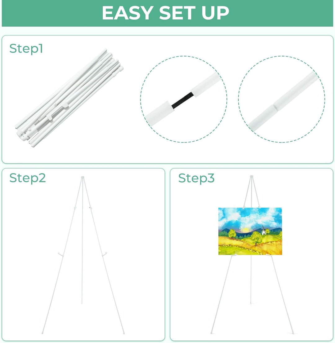 Portable Künstler Staffelei Stand: Ohuhu 160cm Weiss Verstellbares Stativ Tisch Kunst Leinwand Maler