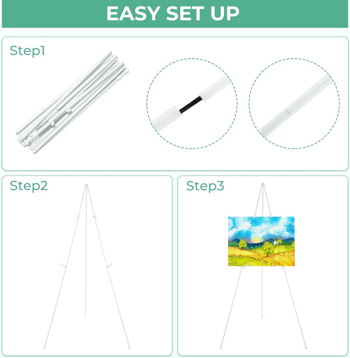 Portable Künstler Staffelei Stand: Ohuhu 160cm Weiss Verstellbares Stativ Tisch Kunst Leinwand Maler