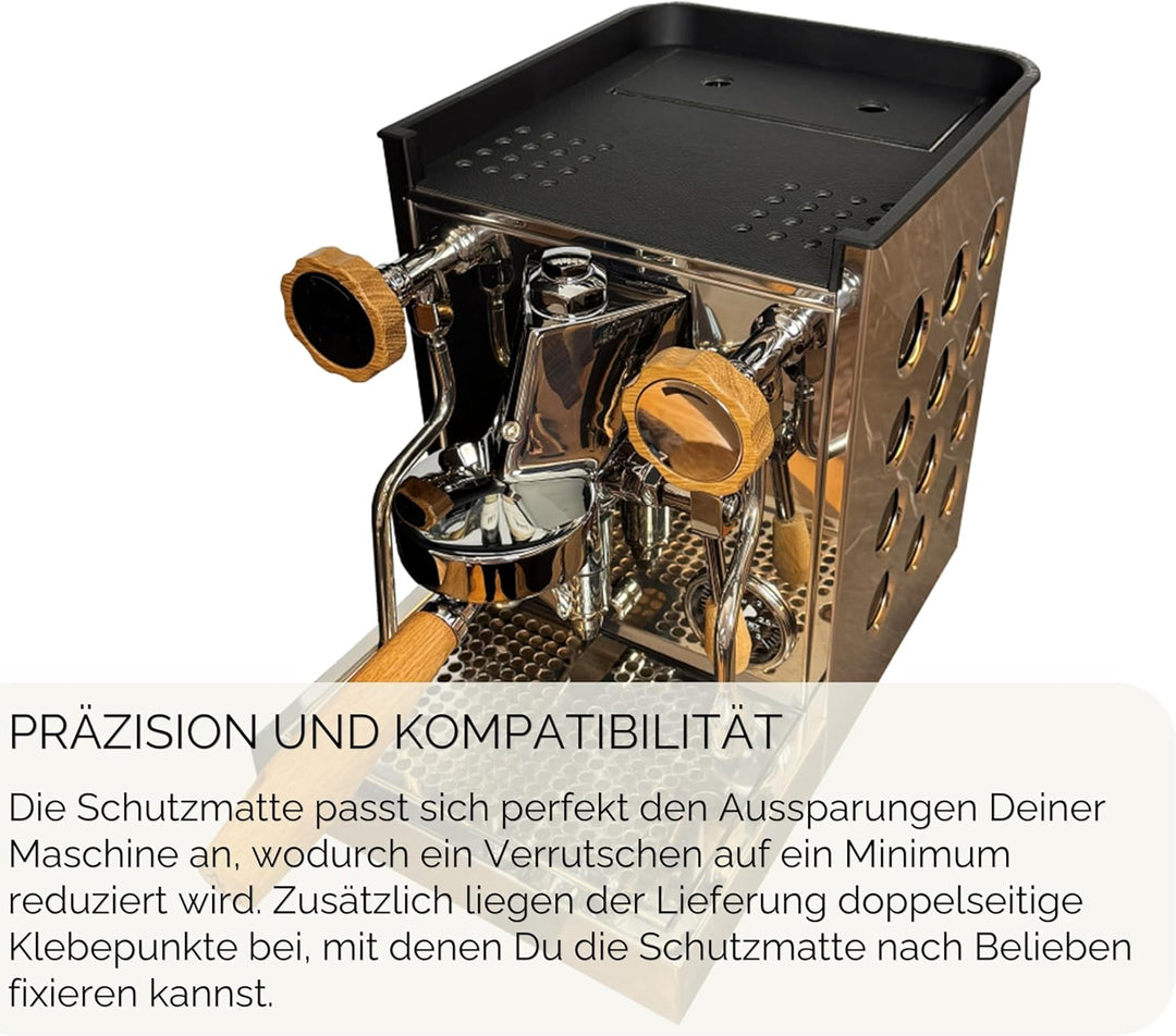 Barista - Made in Germany Schutzmatte | ECM Mechanika VI Slim | Massanfertigung aus veganem Leder |