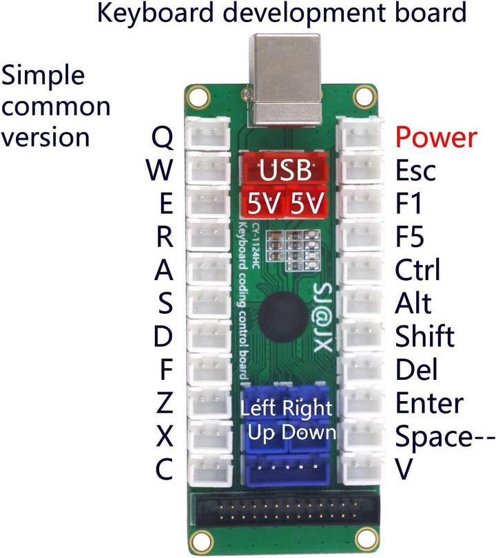 Development Keyboard Encoder Board Game Controller DIY LED Keyboard Development Board Media Music US