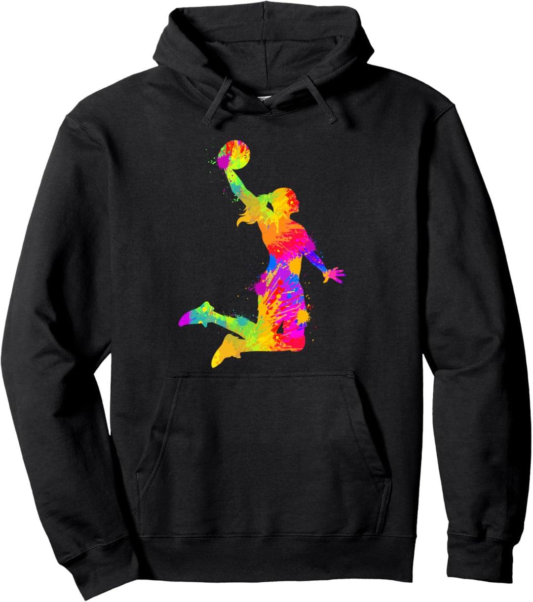 Basketballerin Basketball Mädchen Damen Kinder Pullover Hoodie