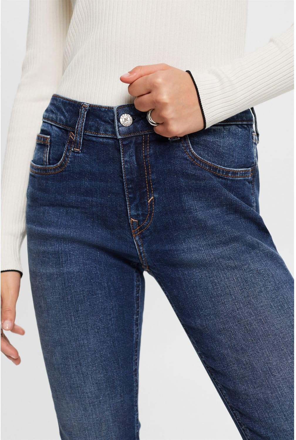 ESPRIT Damen Jeans 26W / 34L 901/Blue Dark Wash, 26W / 34L 901/Blue Dark Wash