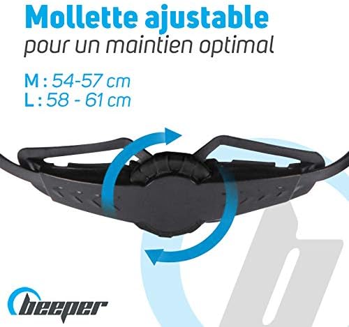 Beeper ME135 Fahrradhelm, Tretroller mit integriertem Frontlicht und Rücklicht M Schwarz, M Schwarz
