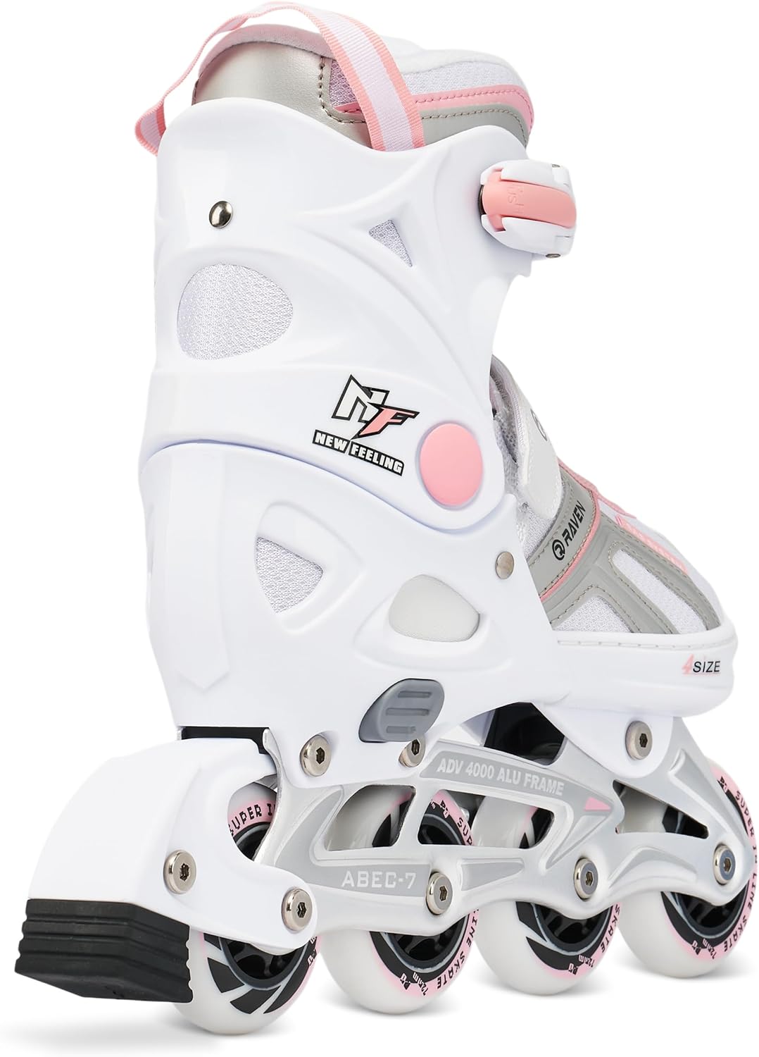 Inlineskates Inliner Raven Pulse verstellbar optional als 2in1 Inlineskates/Schlittschuhe 33-36 (20c