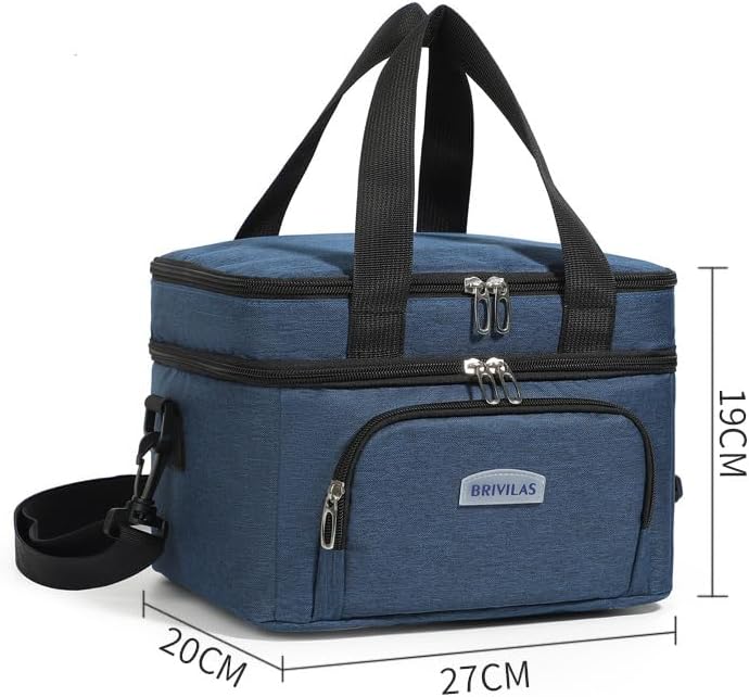 10L Kühltasche für Männer und Frauen – Doppellagige Isolierte Kühltasche, Auslaufsichere Lunchtasche