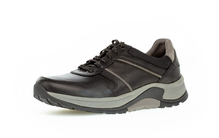 Pius Gabor Herren Sneaker Low, Männer Halbschuhe,Wechselfussbett 40.5 EU Schwarzer Schwarzer Rock, 4