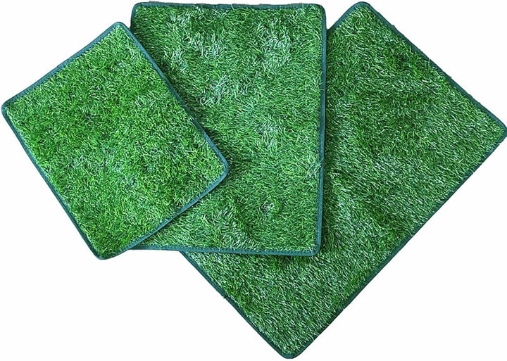 Yumech 2Pcs Künstliche Haustier Pee Gras Matte Reusable Hunde Töpfchen Fach Ausbildung Matte Pet Ras