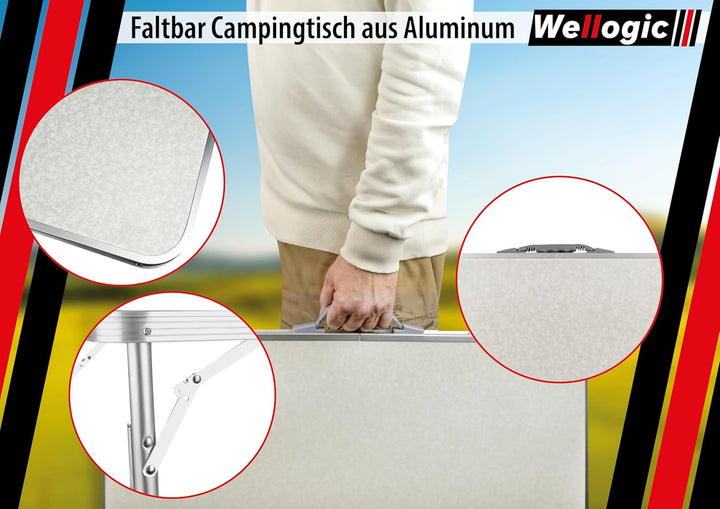 Campingtisch klappbar faltbar höhenverstellbar klapptisch Camping Tisch