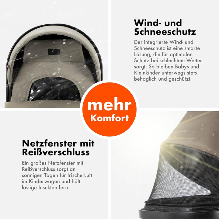Daliya® FLEXI-PRO M 2in1 Kinderwagen &amp; Buggy (Olivgrün), Olivgrün