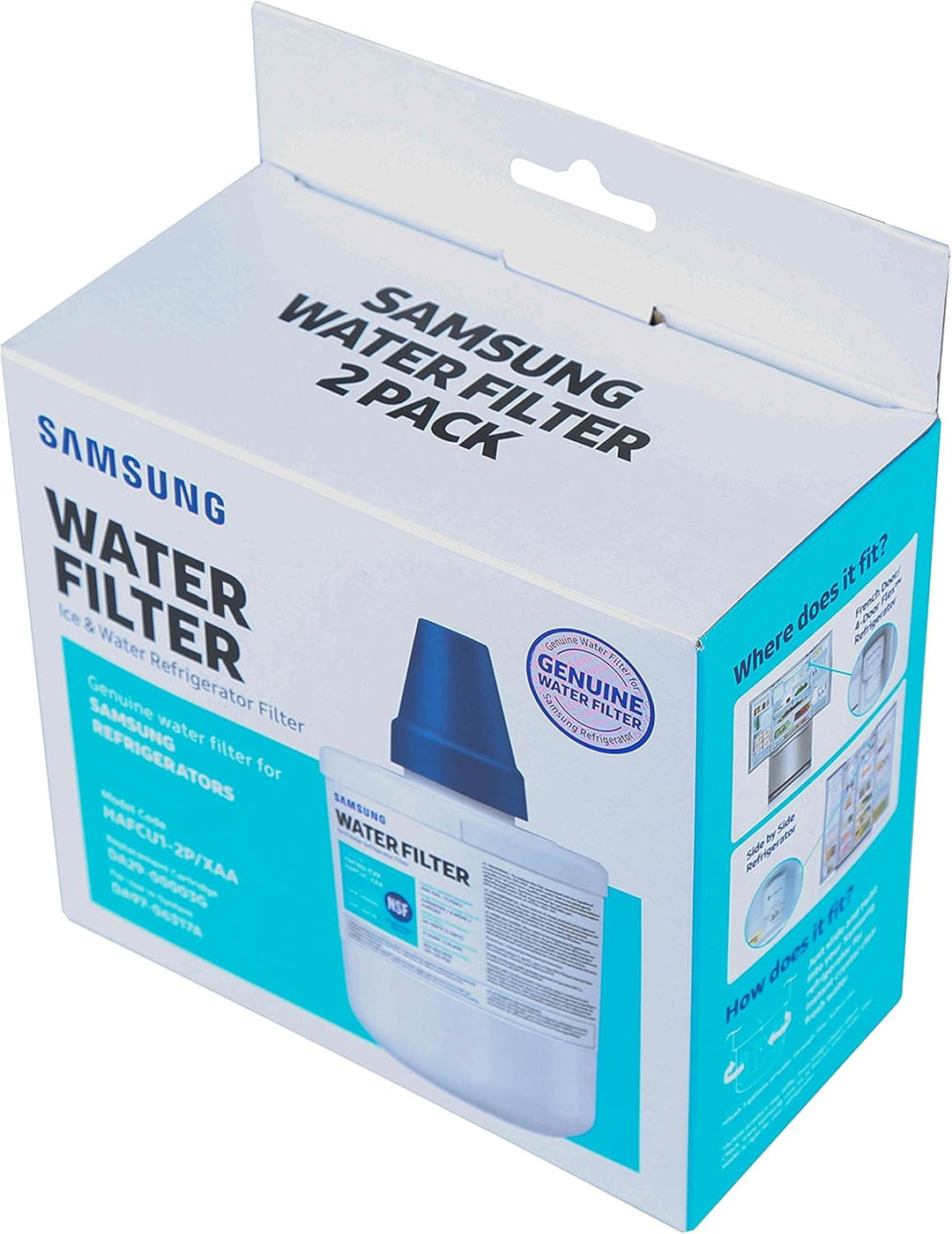 Samsung Aqua Pure Plus DA29-00003G Kühlschrank Filter, Weiss, 2 Stück 2 Stück (1er Pack), 2 Stück (1