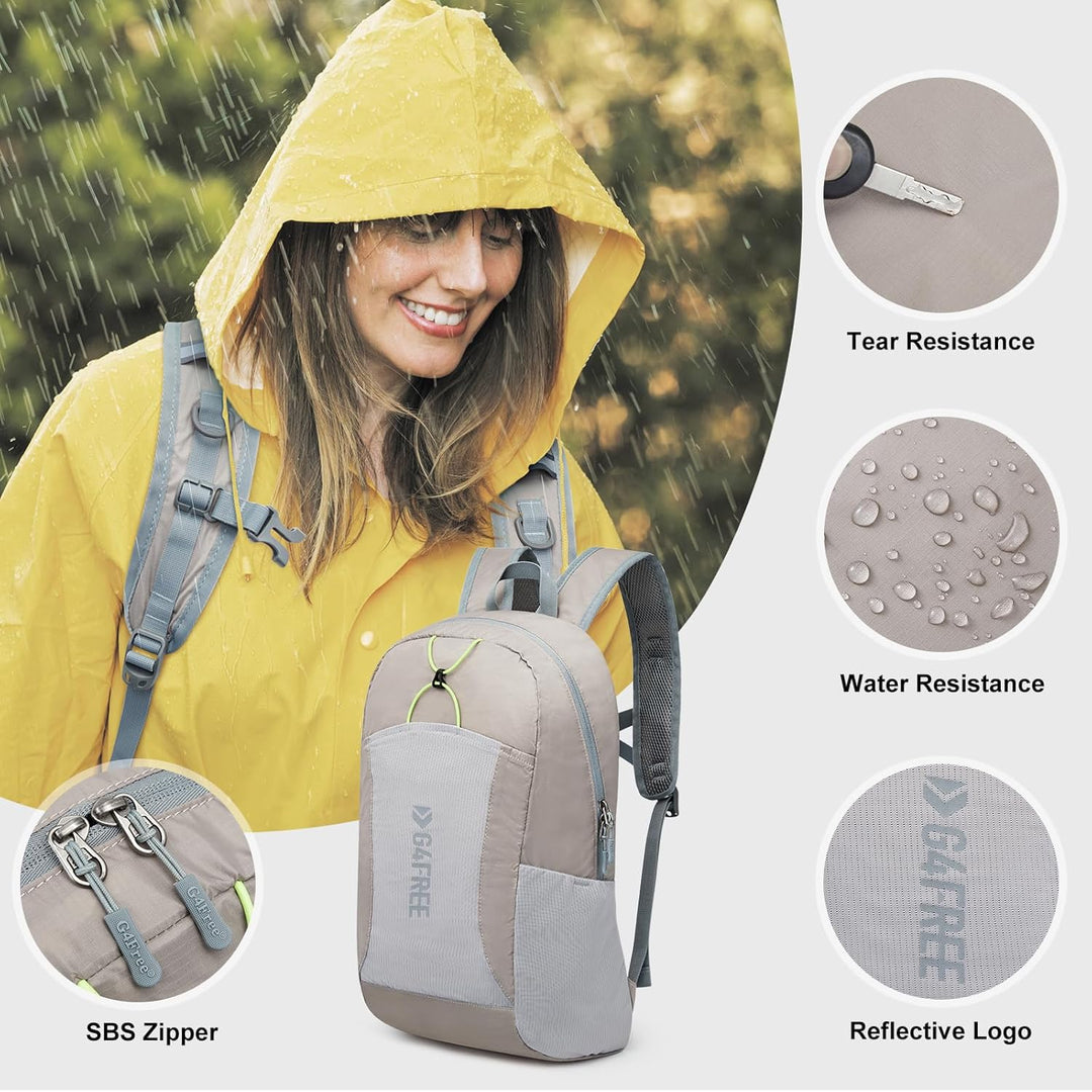G4Free Faltbarer Leichter Rucksack 25L Unisex Tagesrucksack Kleiner Reiserucksack Wanderrucksack Tre