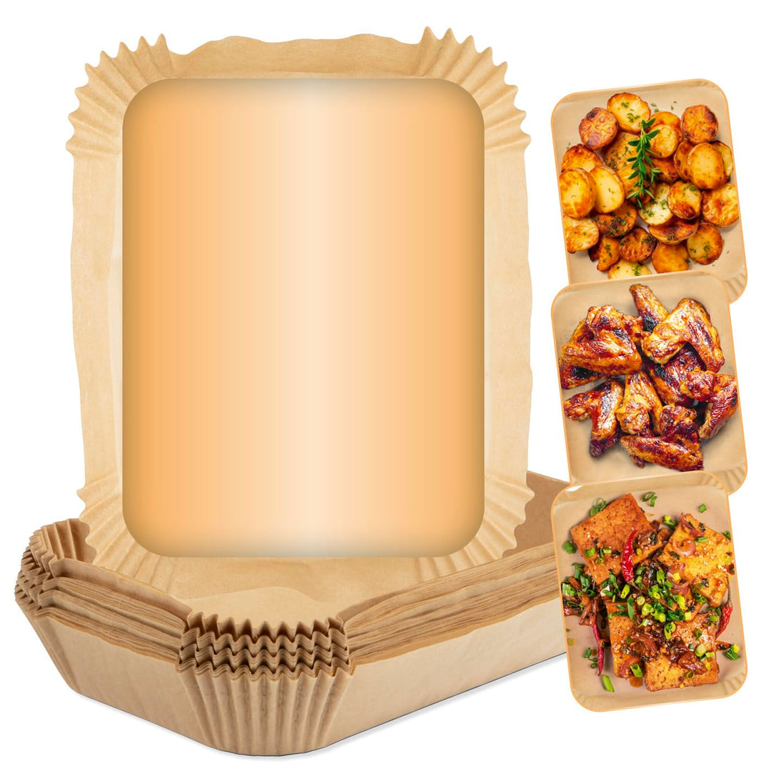 GOURMETmaxx Backpapier für Heissluftfritteuse, 3 bis 5 Liter | Backpapierschale – antihaftbeschichte