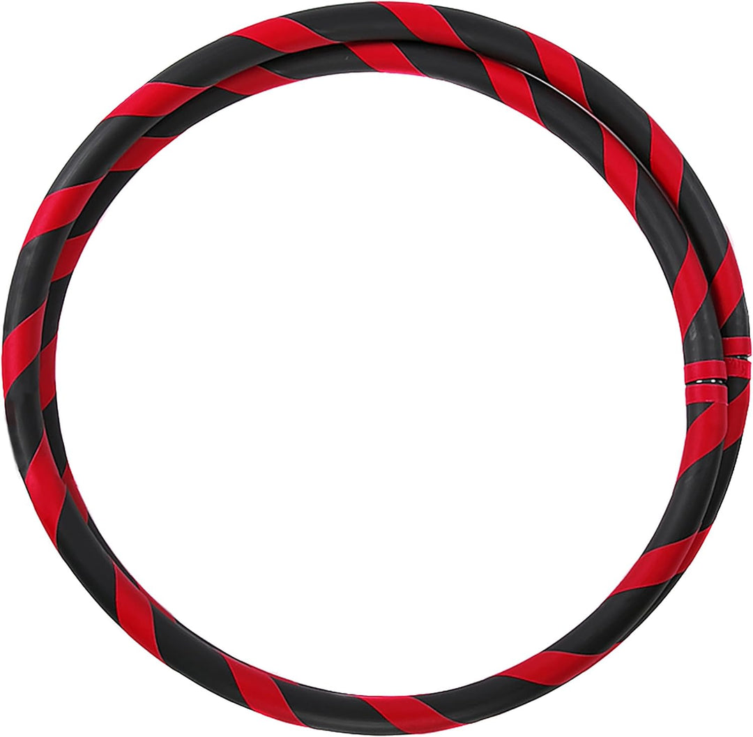 Faltbarer Anfänger Hula Hoop Reifen, Ø90/95/100/105cm Ø95cm Rot, Ø95cm Rot