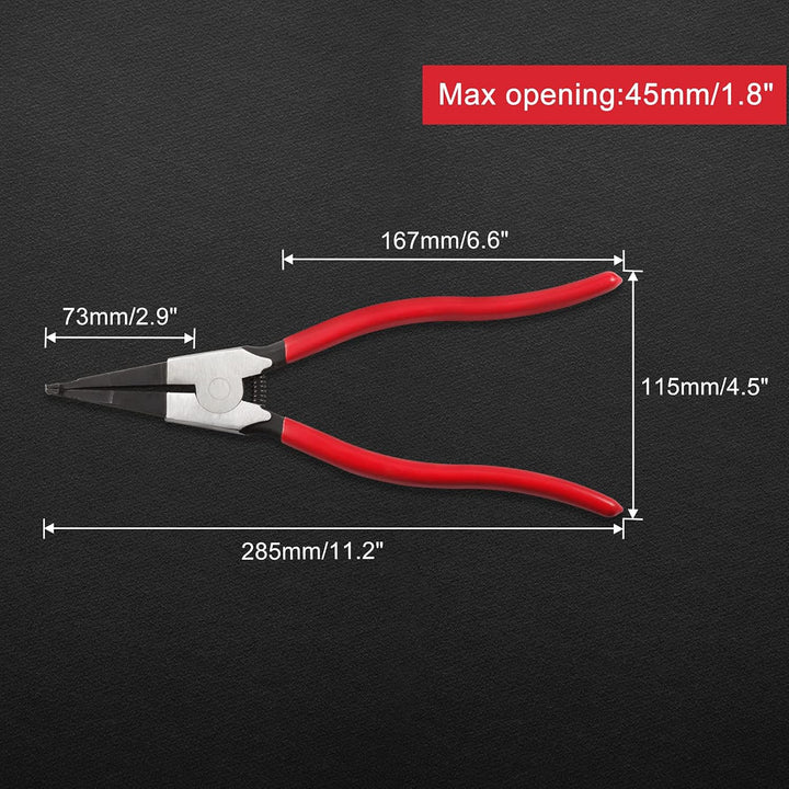 LEONTOOL 27,9 cm Sicherungsringzange, spezielle Sicherungsringzange, Winkelspitze, Sicherungsringzan