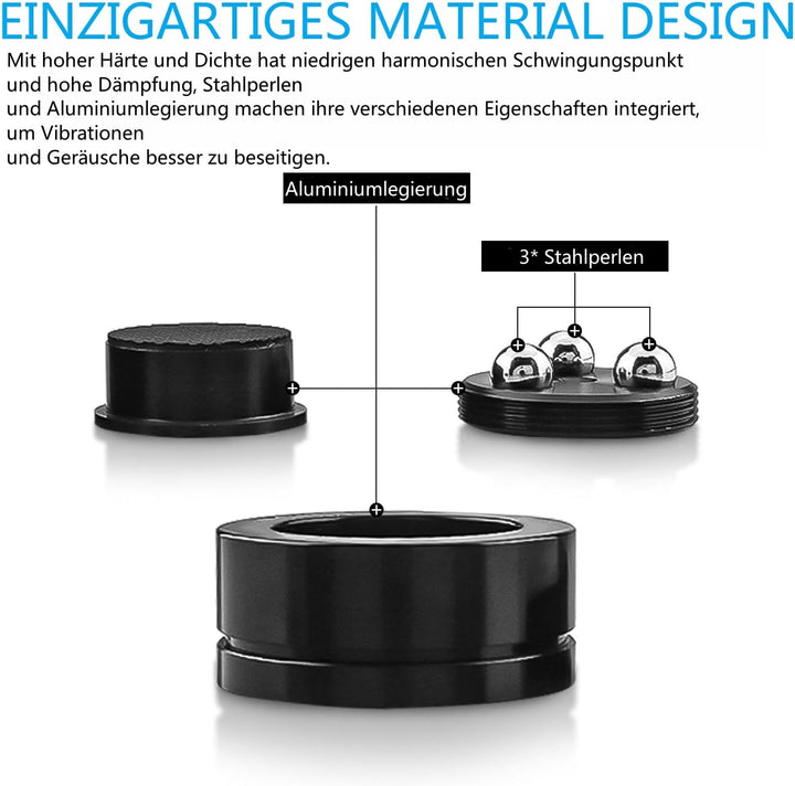 Tirstrup 4 Stück HiFi Lautsprecher Füsse 39x23mm Lautsprecher Halterung Fuss Einstellbare Isolation