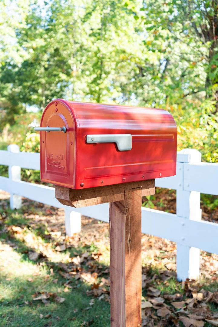 Architectural MAILBOXES 7900-7R-SR Boulder Briefkasten, rot, Rot