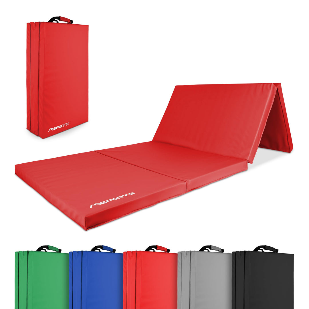 MSPORTS Turnmatte Premium klappbare Weichbodenmatte 190 x 80 x 5 cm Gymnastikmatte faltbare Sportmat