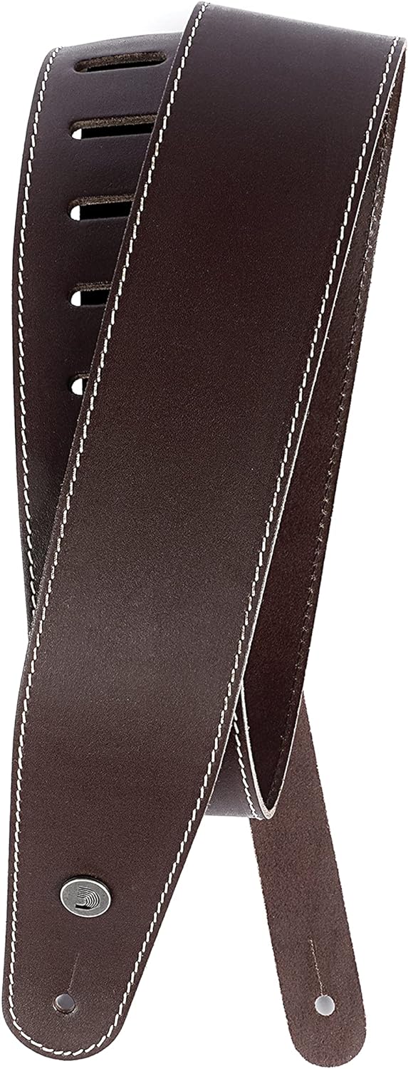 Planet Waves 25LS01-DX Ledergurt Classic Leather Strap Collection Contrast Stitch - Brown Länge: 128