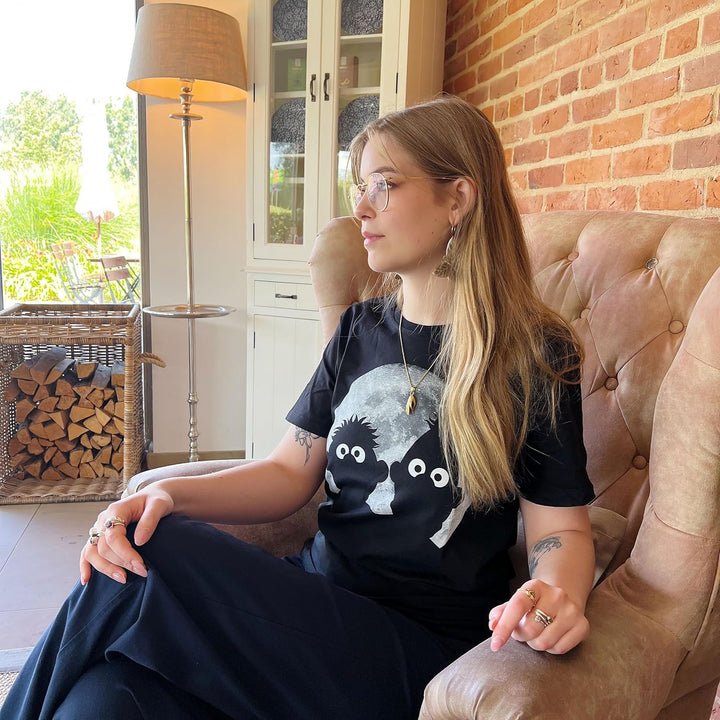 Elbenwald Sesamstrasse T-Shirt mit verschiedenen Motiven für Herren Damen Unisex Baumwolle schwarz M