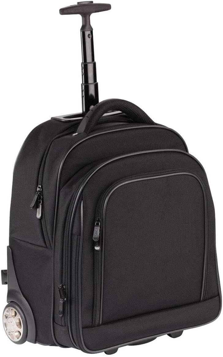 Rucksack Trolley Laptop Rollen Schulrucksack 47 cm Schwarz Dermata