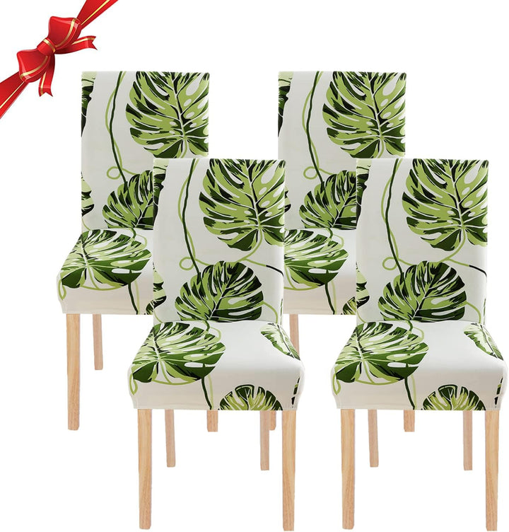 Jaotto Stuhlhussen 4 Stück Universal, Stuhlhusse Stretch 4er Set Moderne, Stuhlhussen Schwingstühle