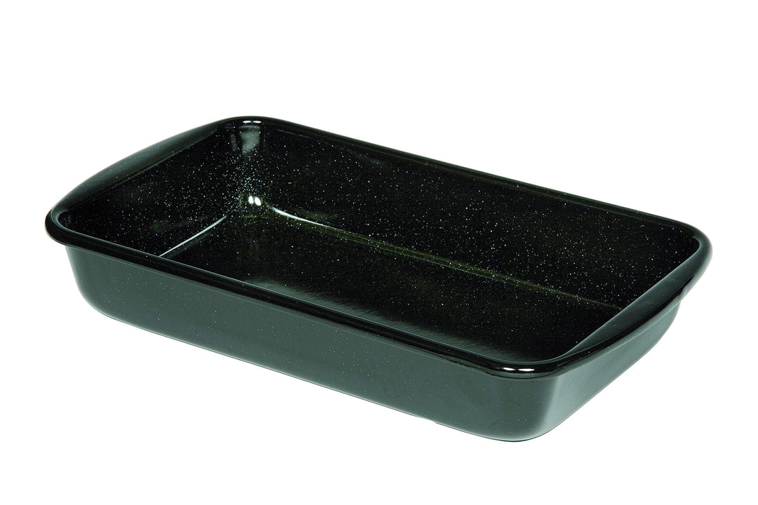 Riess, 0402-022, Bratrohrpfanne hoch 33/42, CLASSIC - BACK- UND BRATFORM, Höhe 7,0 cm, Emaille, schw