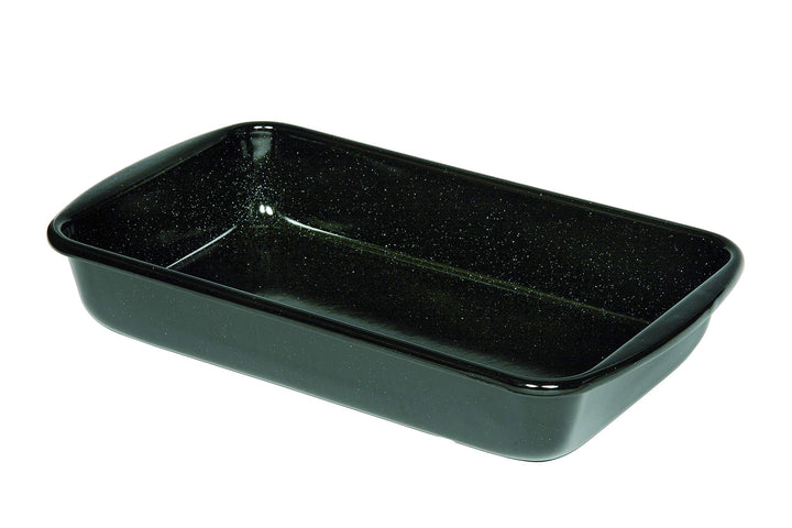 Riess, 0402-022, Bratrohrpfanne hoch 33/42, CLASSIC - BACK- UND BRATFORM, Höhe 7,0 cm, Emaille, schw